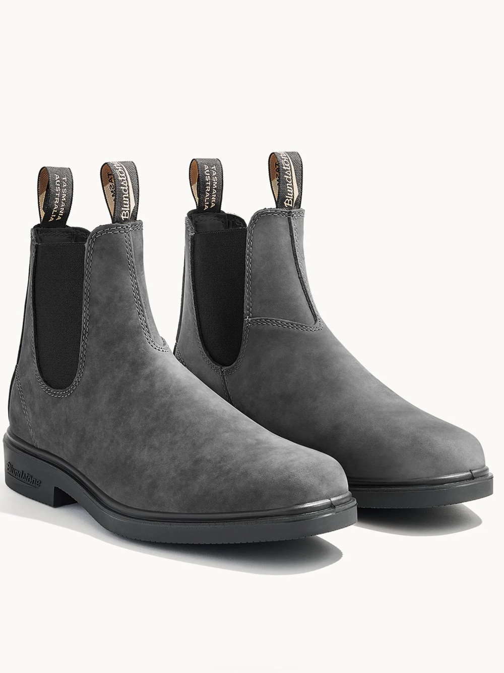 Blundstone 1308 Dress Chelsea Boot Rustic Black Gray Leather Ankle AU 4 Womens 7